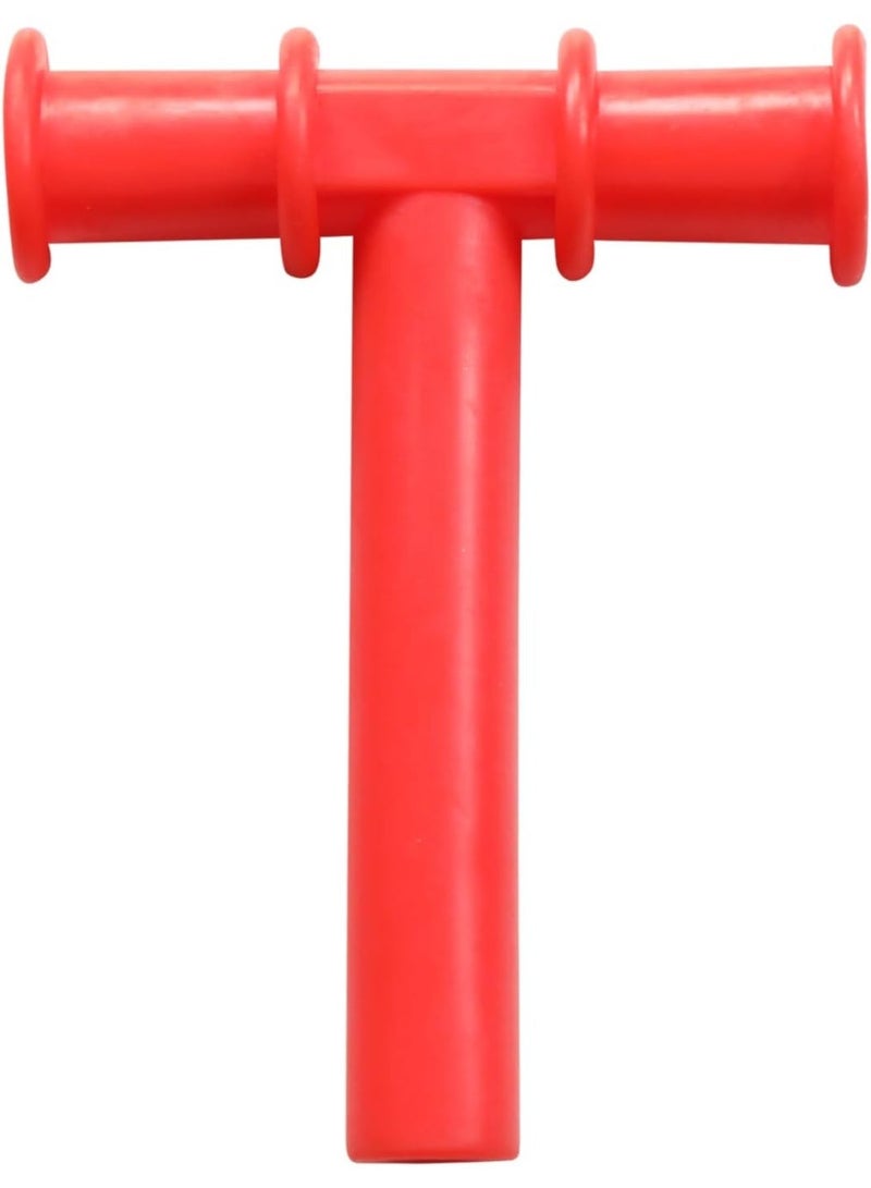 abley's Sensory Chew Tube, T-Shaped Design (Red) - Image 1